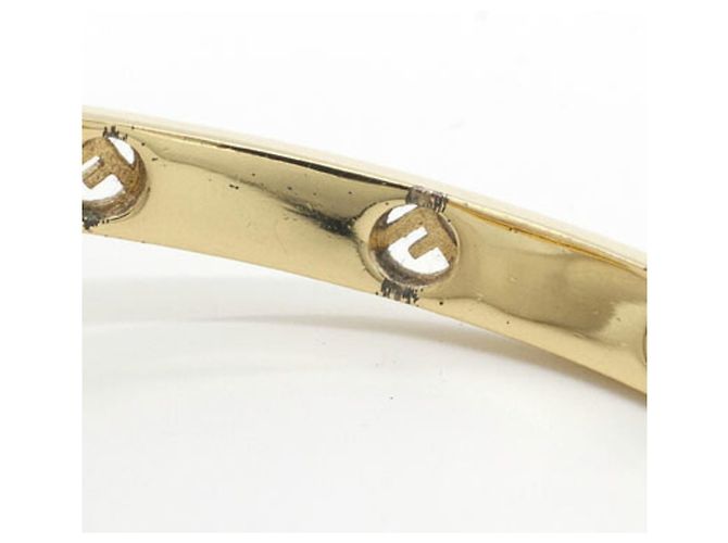 Bracciale Charm Fendi in metallo dorato e cristallo - vista 7