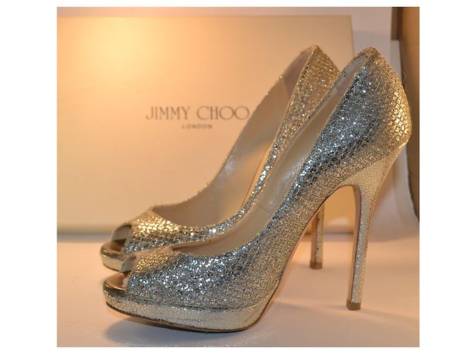 Jimmy Choo Luna Glitter Pumps mit spitzer Kappe - Ansicht 2