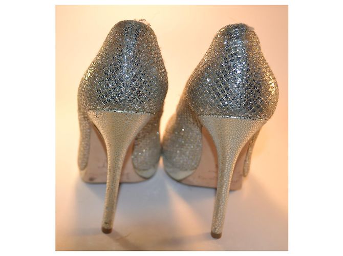 Jimmy Choo Luna Glitter Pumps mit spitzer Kappe - Ansicht 4