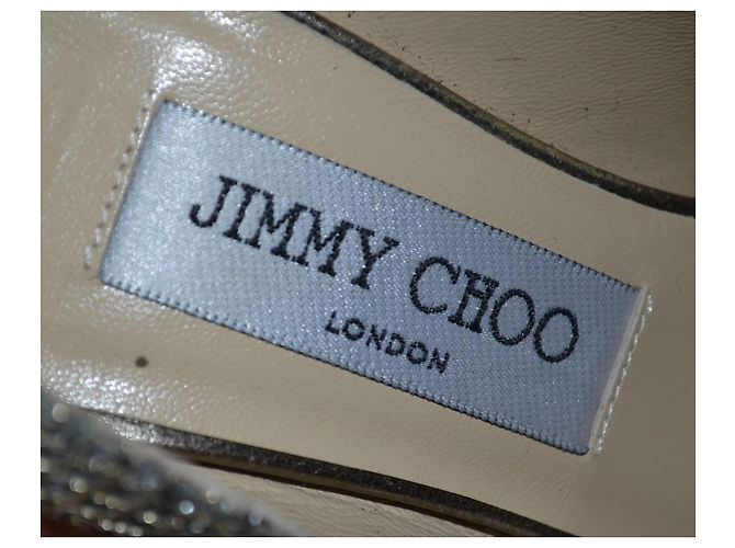 Jimmy Choo Luna Glitter Pumps mit spitzer Kappe - Ansicht 7