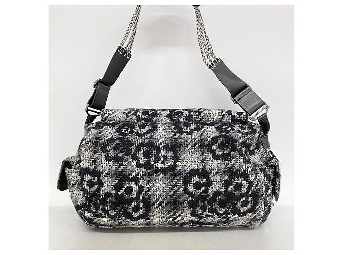 Chanel 2.55 Chain Tweed Schultertasche - Ansicht 11