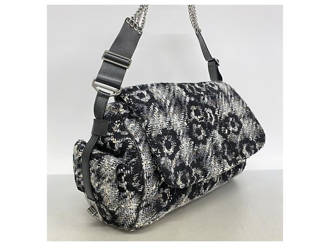 Chanel 2.55 Chain Tweed Schultertasche - Ansicht 2