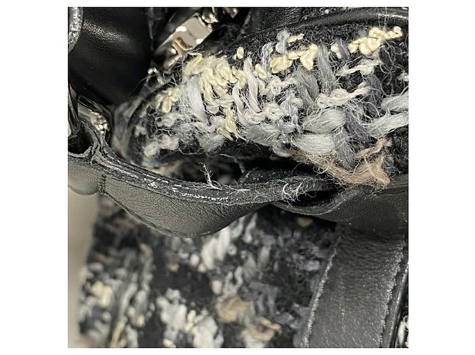Chanel 2.55 Chain Tweed Schultertasche - Ansicht 6