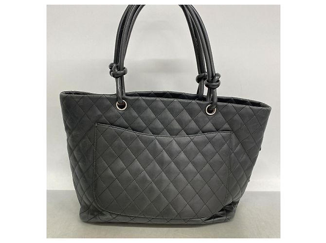 Borsa Tote Chanel Cambon in pelle di agnello - vista 13