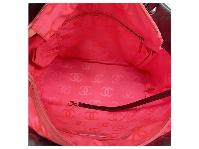 Borsa Tote Chanel Cambon in pelle di agnello - vista 5