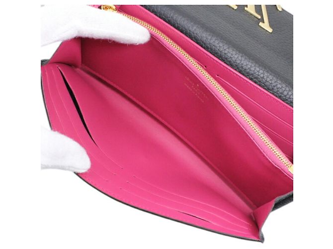 Capucines Louis Vuitton Black Taurillon Leather Bi-fold Long Wallet - view 10