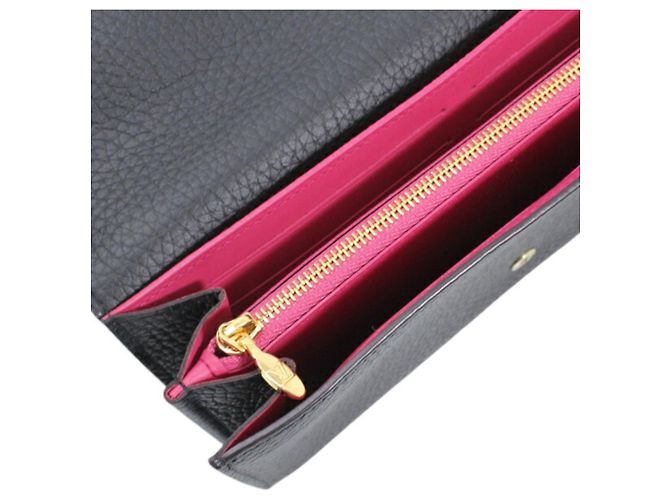 Capucines Louis Vuitton Black Taurillon Leather Bi-fold Long Wallet - view 11
