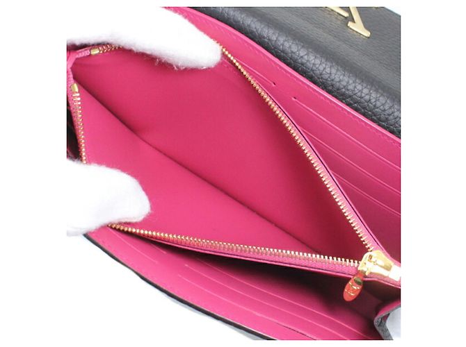 Capucines Louis Vuitton Black Taurillon Leather Bi-fold Long Wallet - view 12