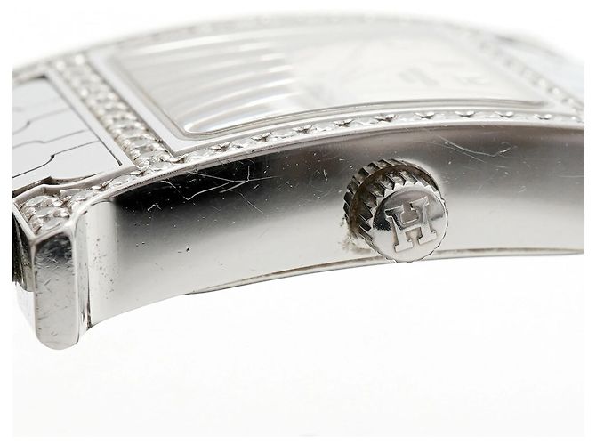 Hermès Orologio da donna Hermes H-Watch Lunetta Diamanti HH1.230 Quadrante Argento - vista 8