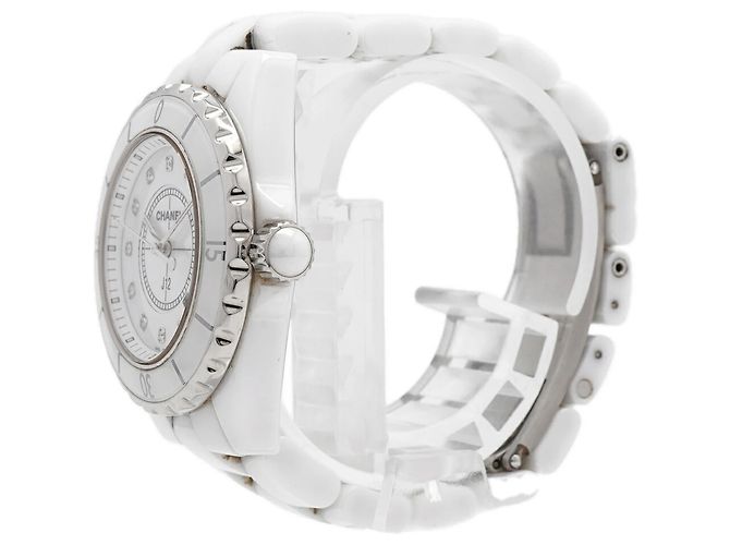 Reloj para mujer Chanel J12 Diamond H1628 Esfera Blanca - vista 2