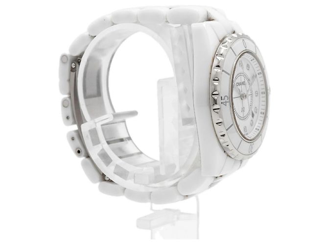 Reloj para mujer Chanel J12 Diamond H1628 Esfera Blanca - vista 3