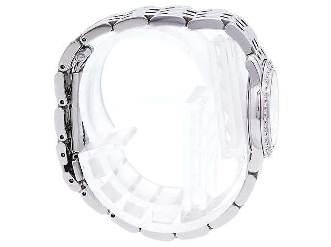 Omega De Ville Prestige Damenuhr mit Diamantlünette - Ansicht 3