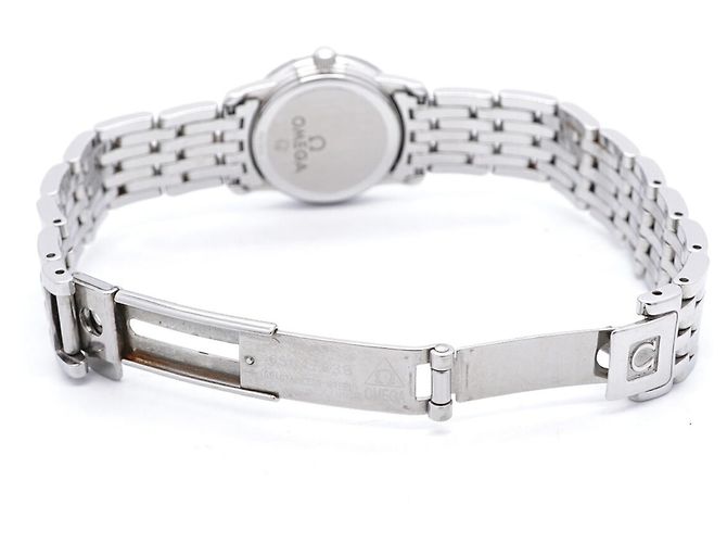 Omega De Ville Prestige Damenuhr mit Diamantlünette - Ansicht 4