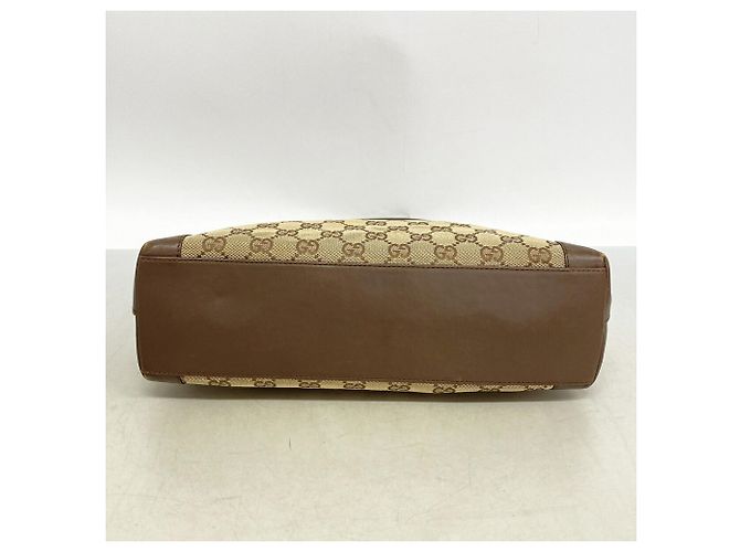 Borsa Tote Gucci in tela marrone - vista 3