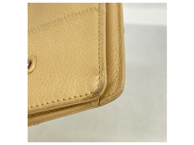 Cartera larga Chanel de piel de becerro granulada beige - vista 6