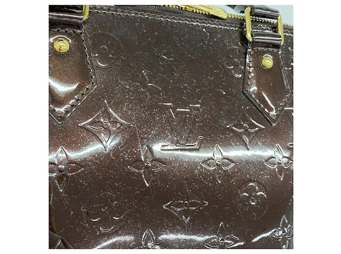 Sac à main Louis Vuitton Alma GM Vernis - vue 8