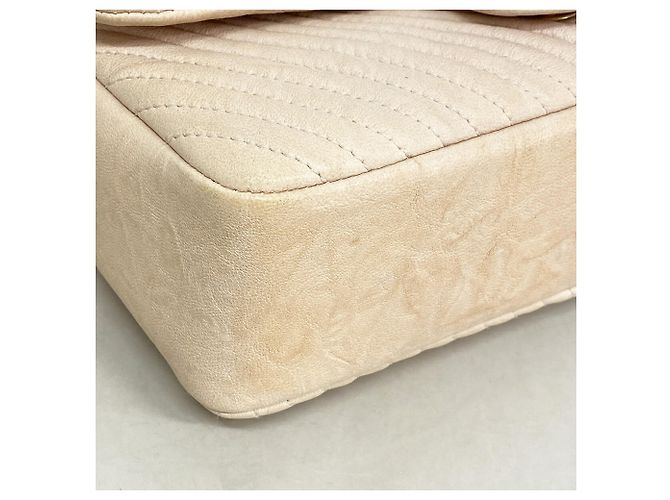 Bolsa de Ombro Chanel Pink Beige - vista 6