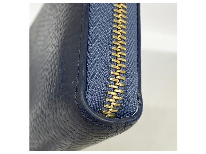 Louis Vuitton langes Portemonnaie in Navy Blue - Ansicht 6