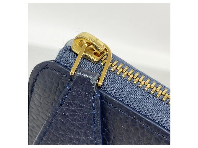 Louis Vuitton langes Portemonnaie in Navy Blue - Ansicht 7