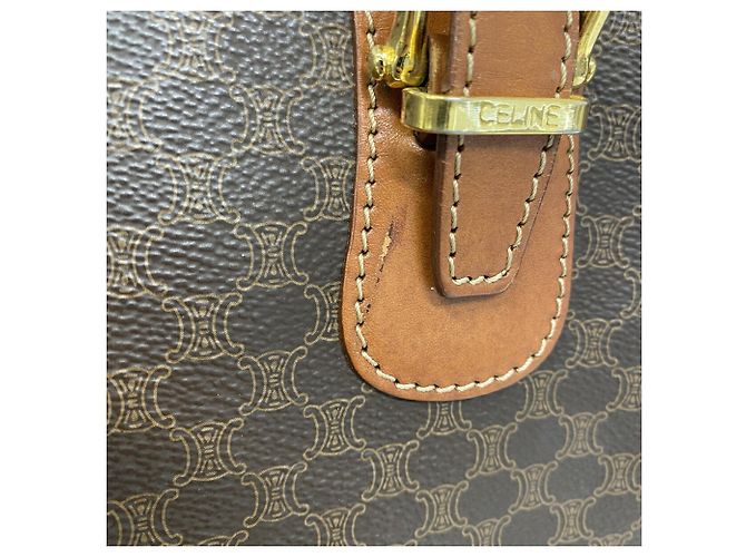 Céline Bolso Tote Celine Marrón con estampado Macadam - vista 10