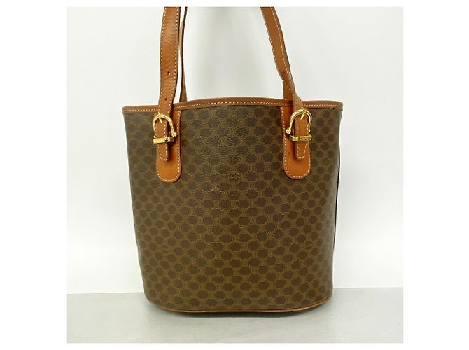 Céline Bolso Tote Celine Marrón con estampado Macadam - vista 12