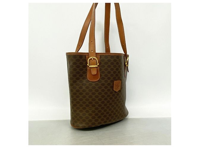 Céline Bolso Tote Celine Marrón con estampado Macadam - vista 2