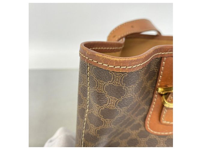 Céline Bolso Tote Celine Marrón con estampado Macadam - vista 6