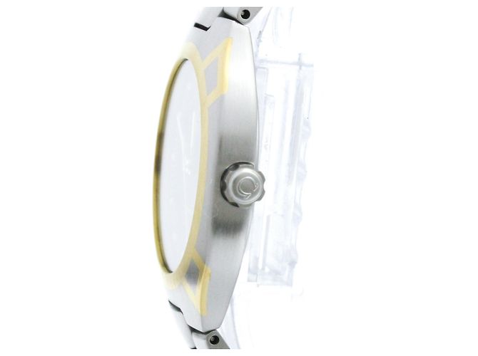 Omega Seamaster Polaris Day-Date Quartz Acciaio inossidabile e Oro giallo (18K) - vista 3