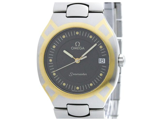 Omega Seamaster Polaris Day-Date Quartz Acciaio inossidabile e Oro giallo (18K) - vista 4