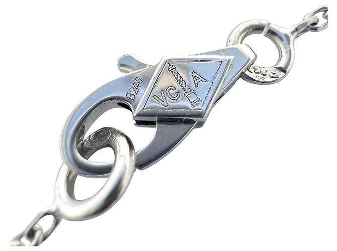 Collana Pendente Sweet Alhambra Van Cleef & Arpels in Oro Bianco con Diamanti - vista 10
