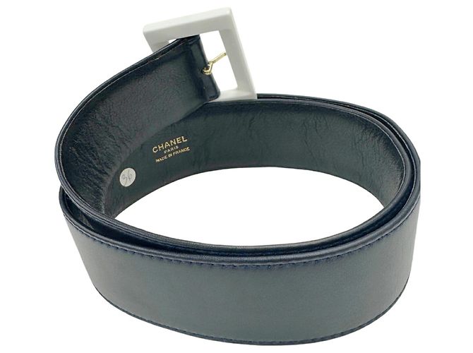 Ceinture Chanel Coco en cuir - vue 2