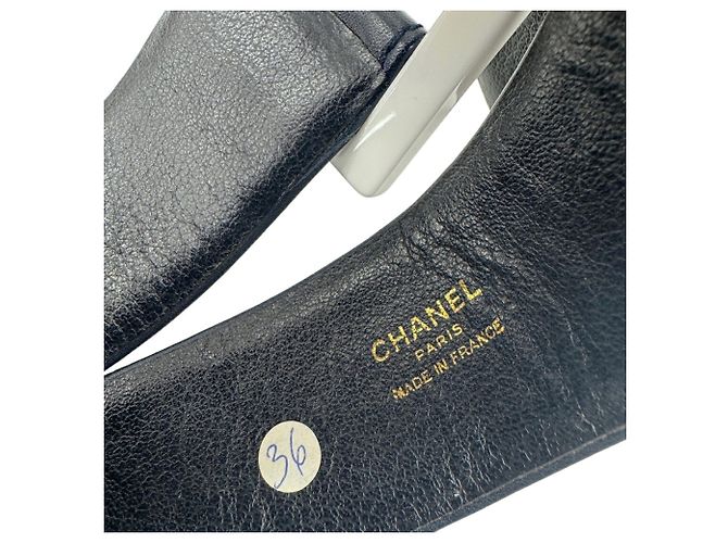 Ceinture Chanel Coco en cuir - vue 6
