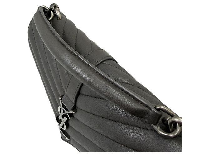 Autre Marque Borsa a tracolla Saint Laurent College Grigio Scuro - vista 11
