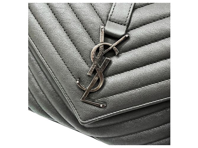 Autre Marque Borsa a tracolla Saint Laurent College Grigio Scuro - vista 5