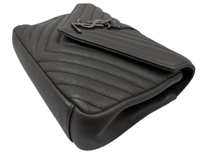 Autre Marque Borsa a tracolla Saint Laurent College Grigio Scuro - vista 7