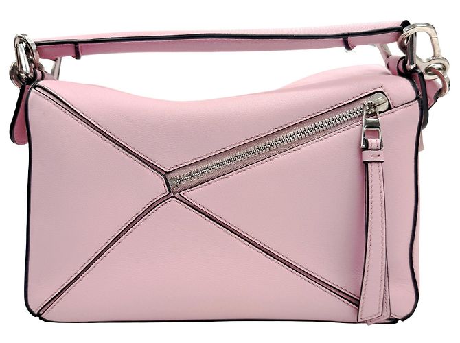 Loewe Puzzle Bag Small aus Kalbsleder in Sakura Pink - Ansicht 2