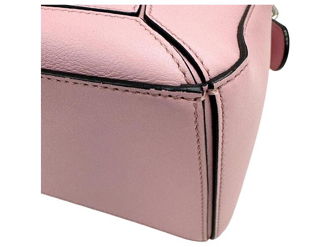 Loewe Puzzle Bag Small aus Kalbsleder in Sakura Pink - Ansicht 7