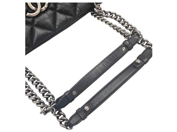 Borsa Tote con catena Chanel in vitello - vista 10