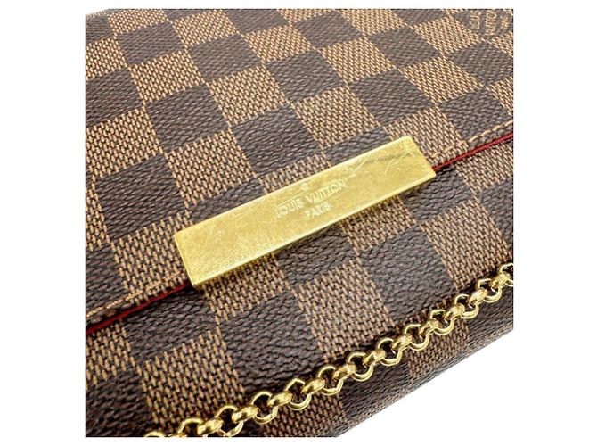 Borsa a tracolla Louis Vuitton Favorite MM Damier - vista 10