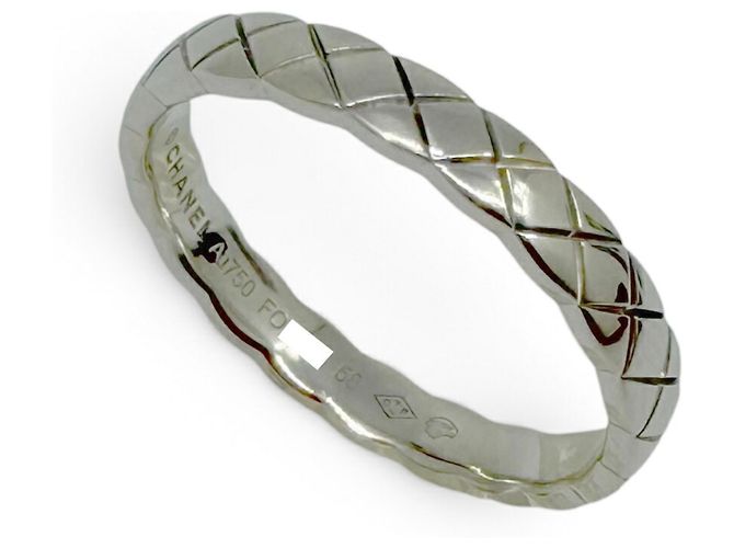 Bague Chanel Coco Crush Mini Modèle Or Blanc 18K - vue 2