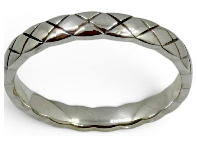 Bague Chanel Coco Crush Mini Modèle Or Blanc 18K - vue 3