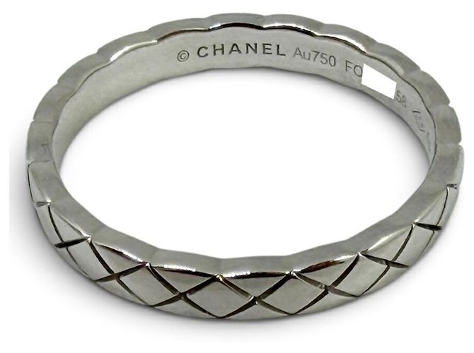 Bague Chanel Coco Crush Mini Modèle Or Blanc 18K - vue 4