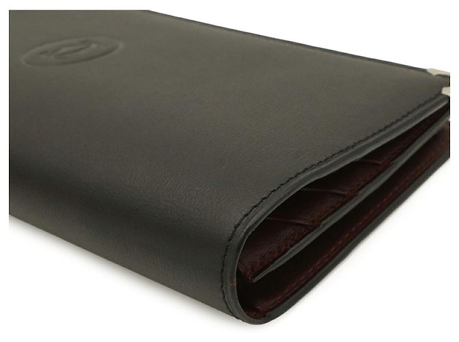 Portafoglio bi-fold in pelle Cartier Cabochon - vista 4