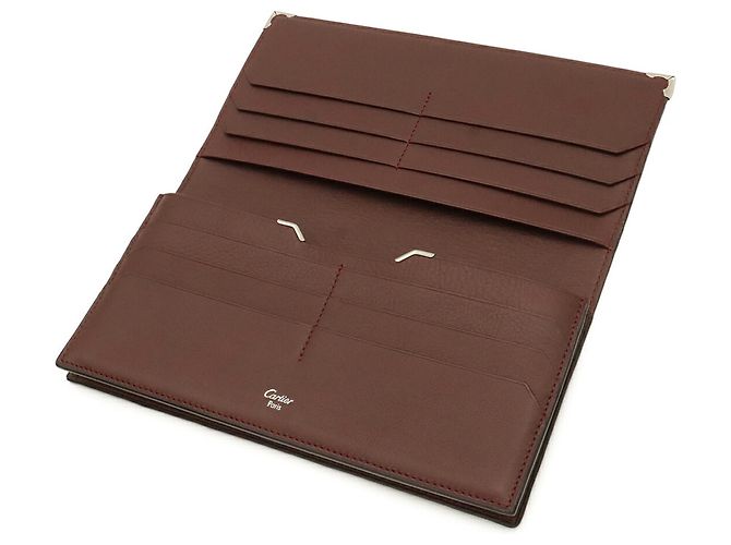Portafoglio bi-fold in pelle Cartier Cabochon - vista 5
