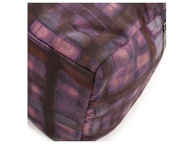 Borsa a tracolla Prada con motivo Triangle Check - vista 4