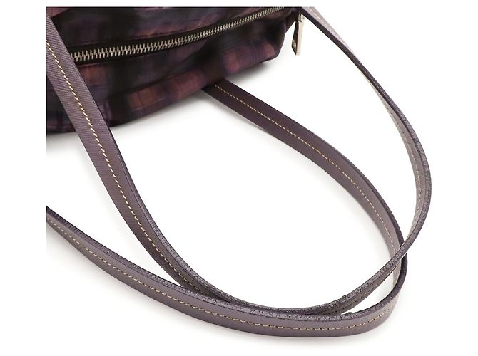 Borsa a tracolla Prada con motivo Triangle Check - vista 7