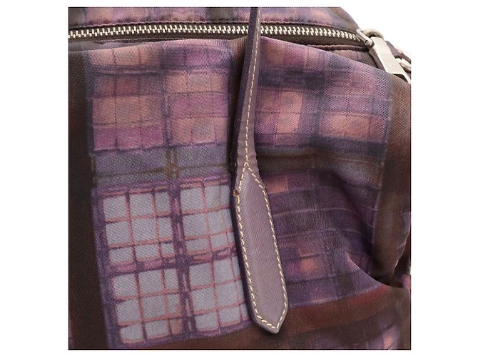 Borsa a tracolla Prada con motivo Triangle Check - vista 8