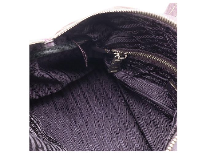 Borsa a tracolla Prada con motivo Triangle Check - vista 9