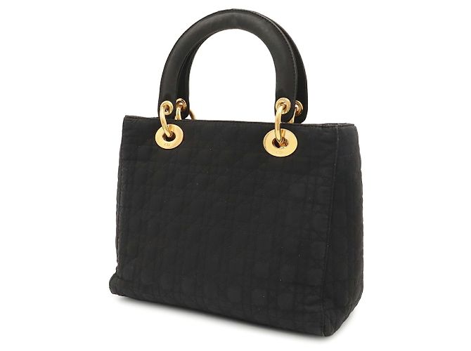 Borsa Tote Christian Dior Lady Cannage - vista 3
