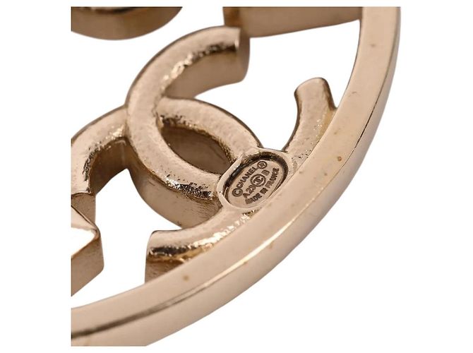 Chanel N 5 Timeless Große Creolen-Ohrringe Multicolor Gold - Ansicht 8